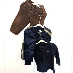 Baby Gap Boys lot 12-18 mo corduroy pants. Thermal shirt. Athletic pants